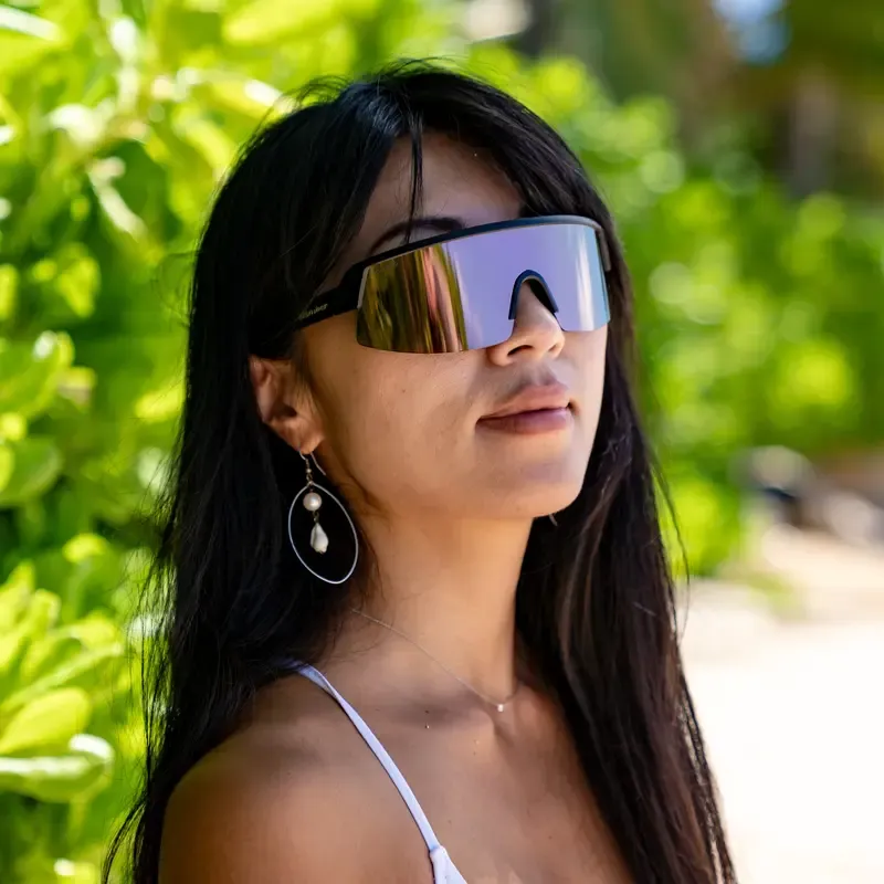 BOMB RIPPA ANSI Z87+ Safety Sunglasses with 7 Base Sports Wrap Cylinder Lens for Maximum Protection and Ergonomic Comfort