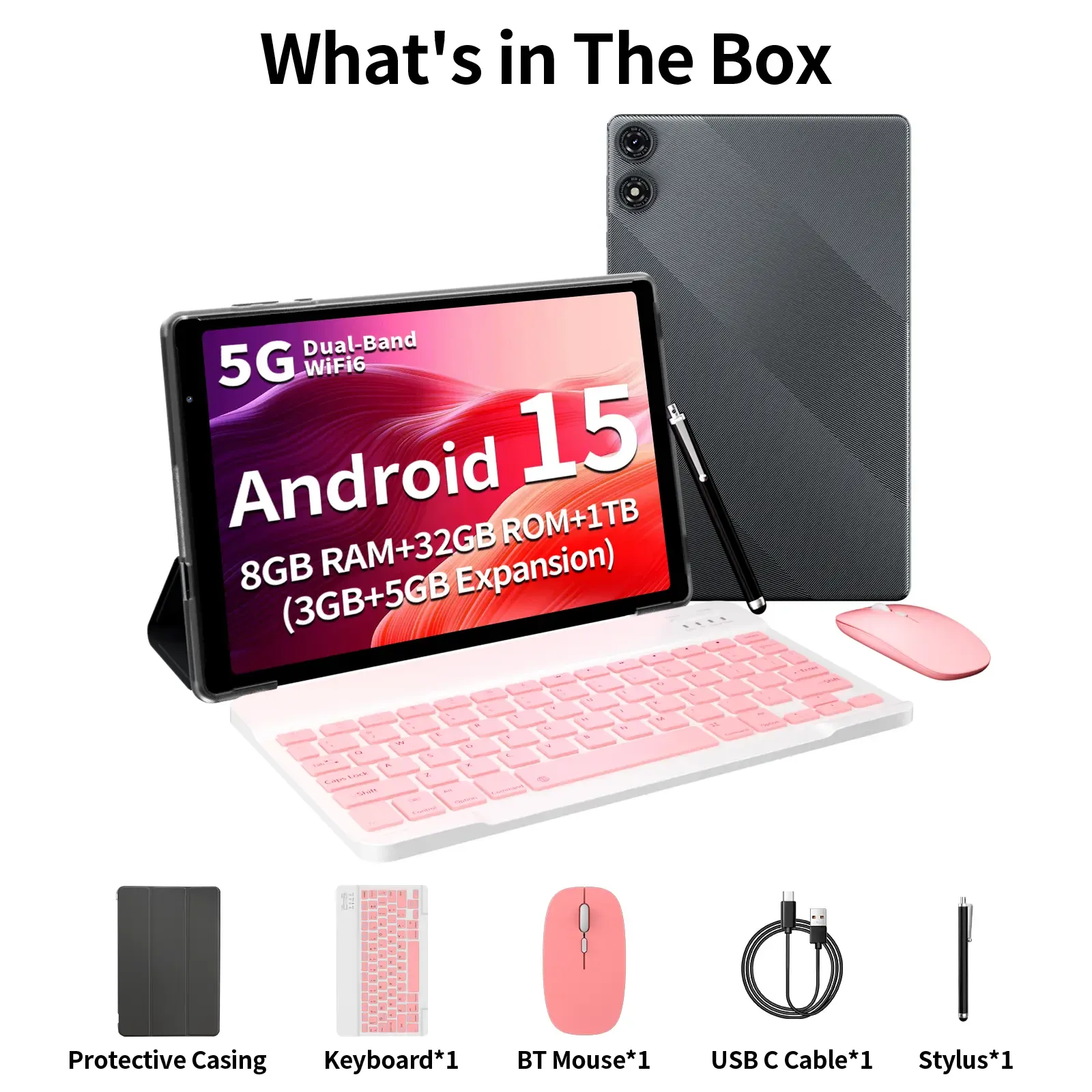 PRITOM 10 Inch New Tablet with Android 16 5G WiFi 12GB 3+9 RAM 32GB 1TB Expandable ROM 6000mAh Battery Perfect for Work and Play Upgrade Your Tech Long Lasting Power Versatile Device Mothers Day Gift summervibes