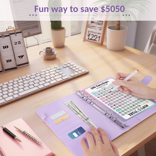 100-day Money-saving Envelope Challenge Binder
