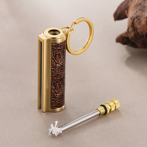 Outdoor Camping Fire (Without Oil) Retro Permanent Match Lighter, 10000 Times Classic Lighter, Flint Metal Match Lighter, Outdoor Emergency Fire, Waterproof Permanent Lighter, Portable Ignition Tool, Suitable for Outdoor Camping Fire Ignition Stick