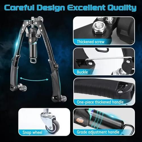 Arm Exerciser Arm Forearm Workout Shoulder Muscle Training Fitness Equipment Home Chest Expander Adjustable 22-440lbs Hydraulic Power Twister Spin Button...
