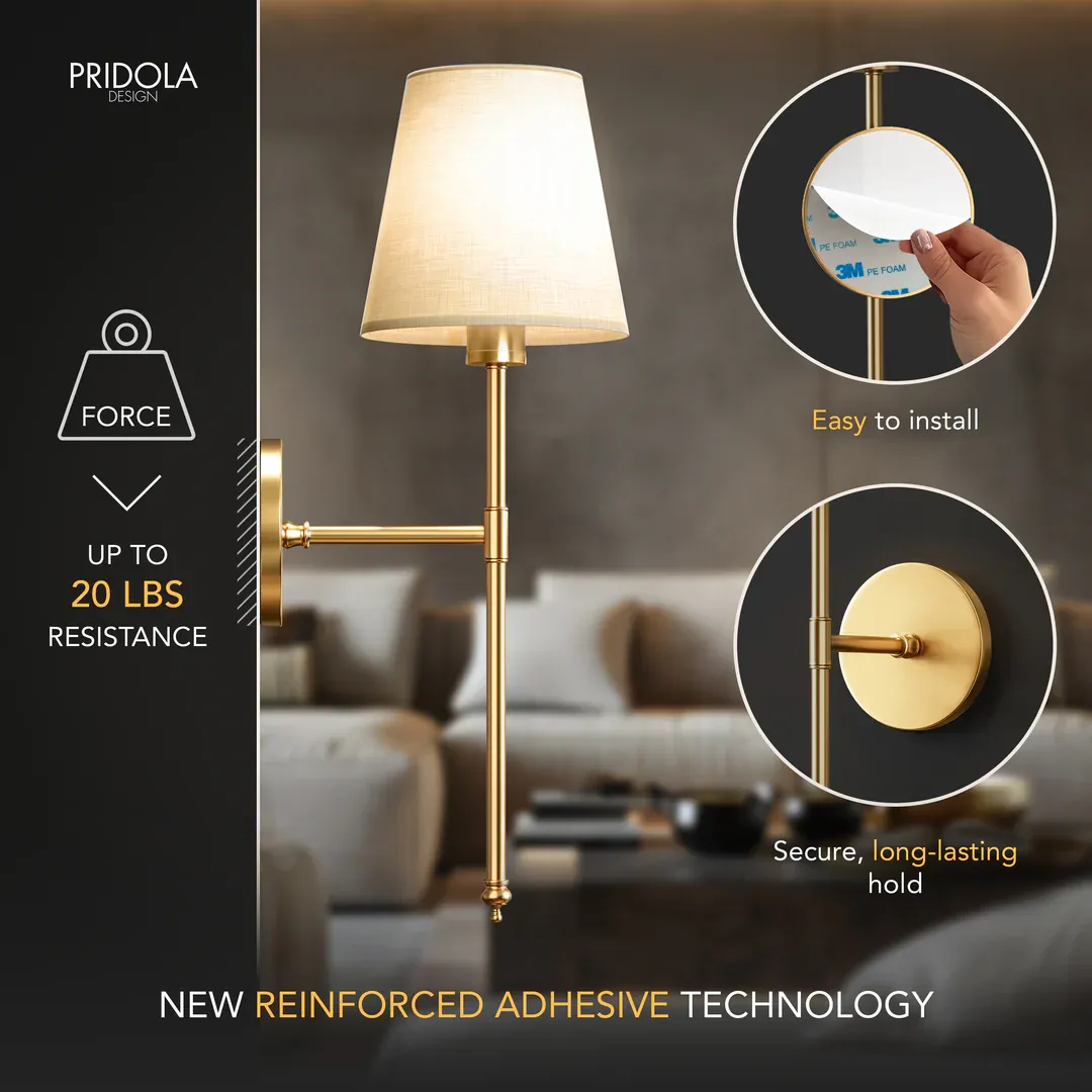 WIRELESS WALL SCONCES