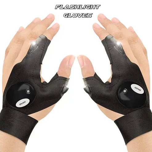 Led flashlight gloves gifts for men (hand gloves light  1 pair)