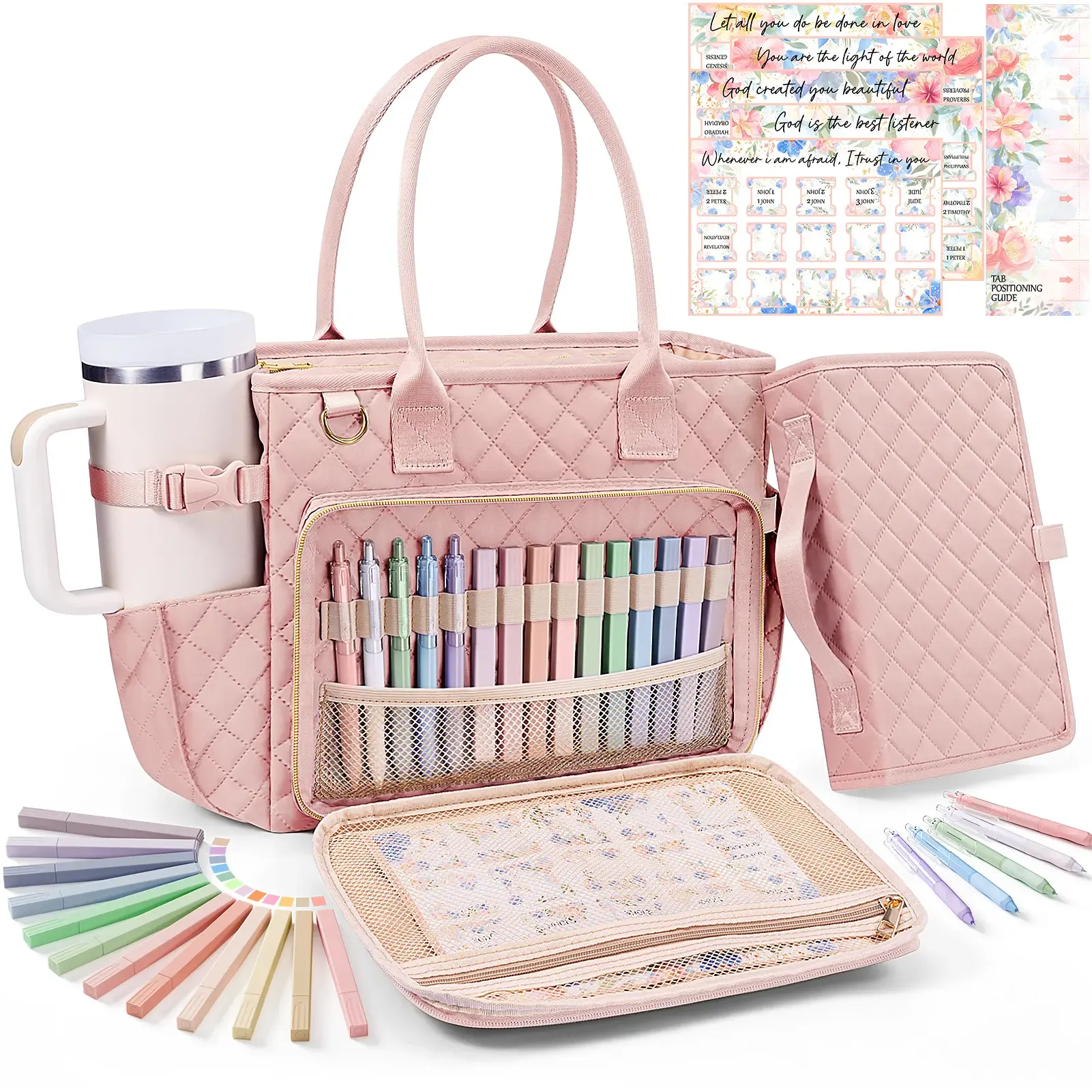 Floe Bible Cover Case Large Tote Bag for Women w  Shoulder Strap,Gifts  for Women