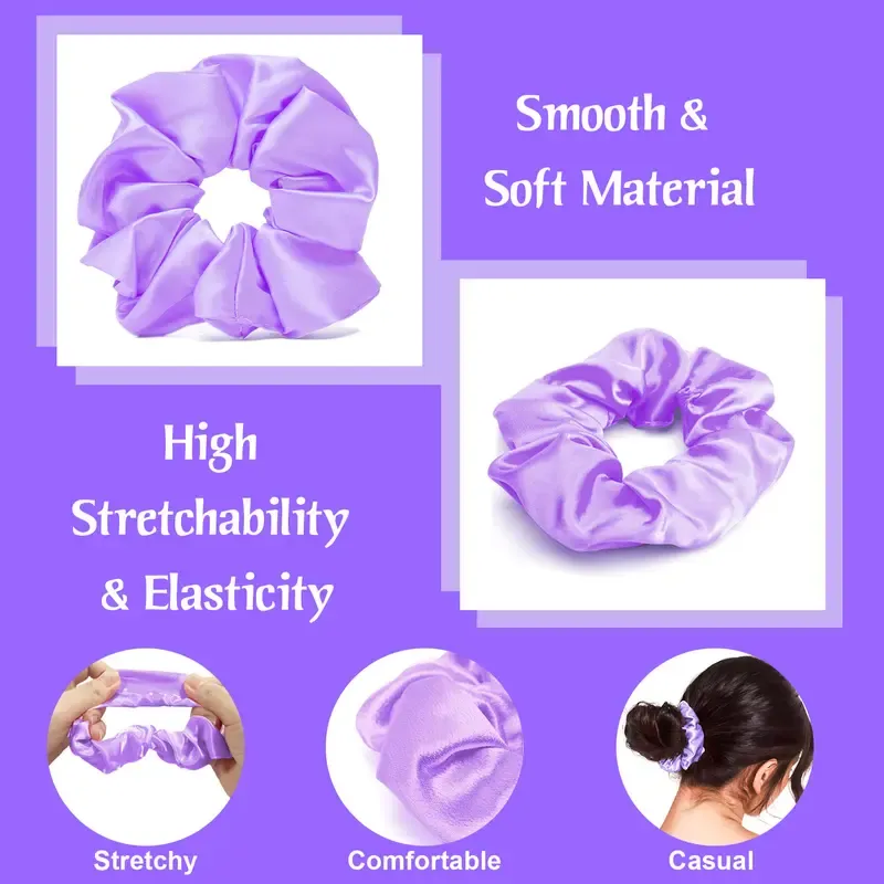 Purple 6-in-1 Hair Brush Set with Detangler & Combs for Straight Curly All Hair Types Wet Dry Adults Children 13 Counts Hair Care Kit