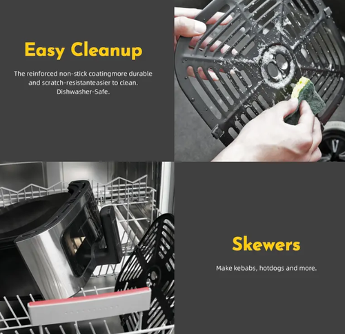 Large-Capacity Air Fryer with Viewing Window