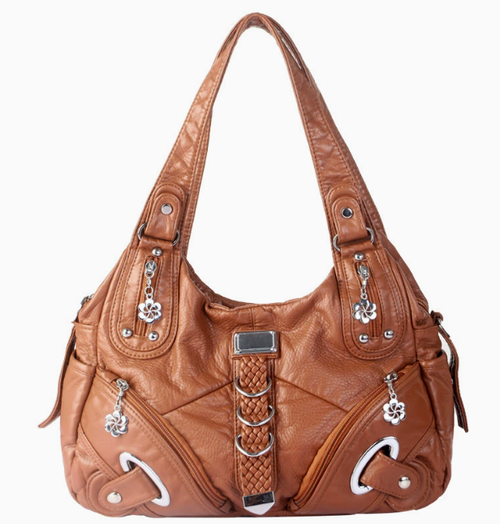 Angel Kiss Vintage Crossbody Bag - PU Hobo Tote Satchel, Lightweight Elegant Commuter Purses, Stylish Accessories for Women, Ideal for Summer Daily Use & Mother's Day Gifts,summervibes