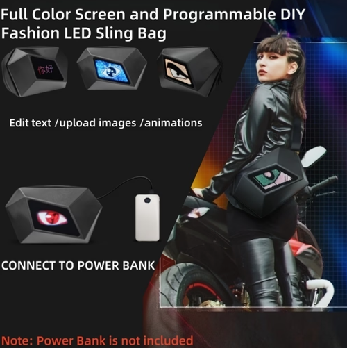 LED Smart Sling&Waist Bag