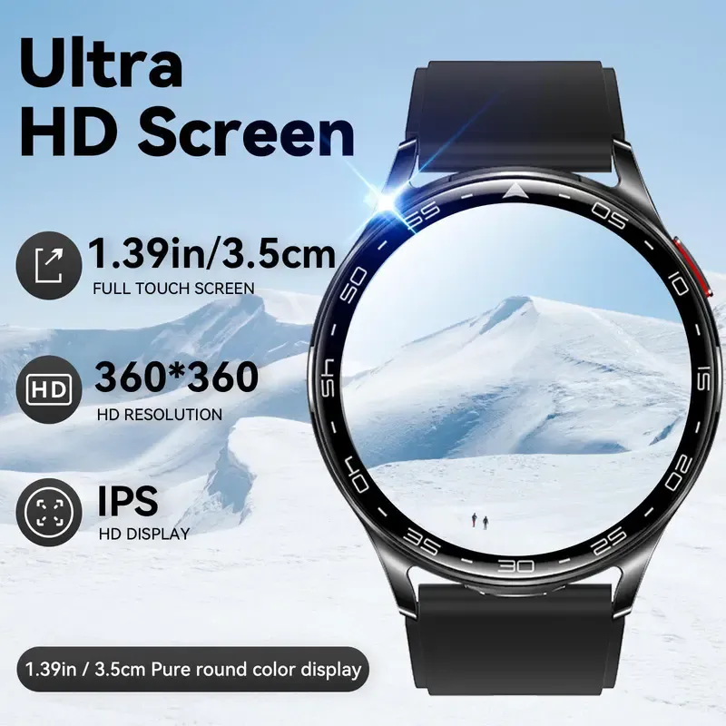 T97 Smart Watches For Men Women with Earbuds (Call Receive  Music Playback) Multifunctional Sports Watch 100+ Sports Modes Step Counter Mens Smartwatch for Android Perfect Gifts for Men Women