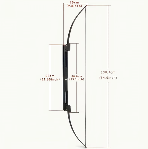 55-Inch Folding Bow And Arrow Set with 40-Pound Aluminum Uprights for Practicing Left-Handed And Right-Handed Archery