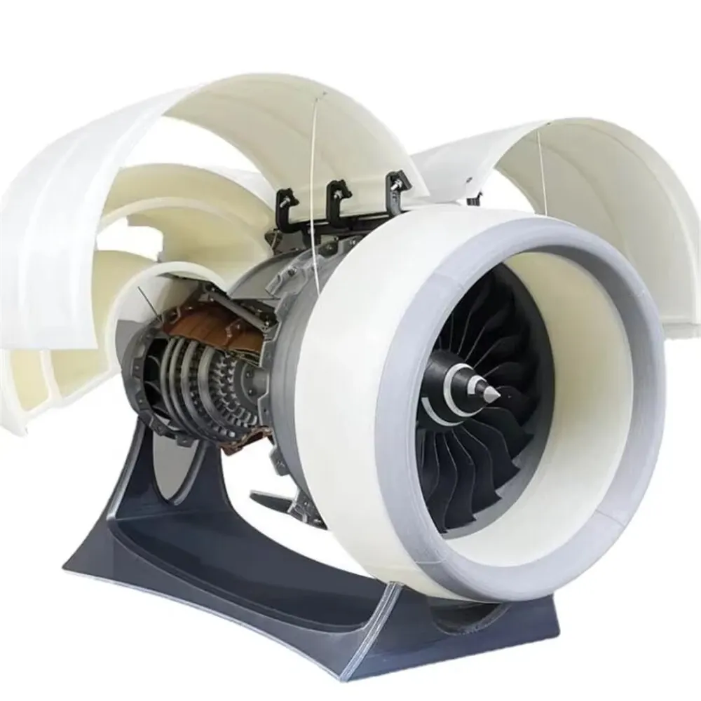 NikolaToy Trent 900 Turbofan Engine Model 65CM Large Size Physics Experiment Science Discovery Production Invention Desktop Decorations Collection Toys - KIT Version