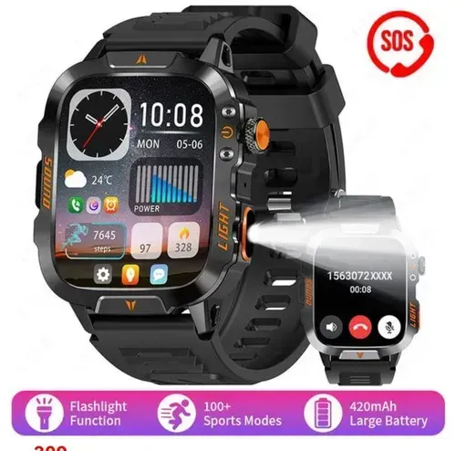 Men's Military Outdoor Sports Smart Watch for Android & IOS
