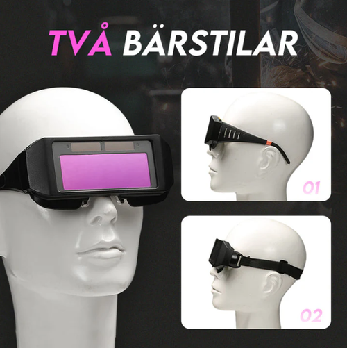 Automatic anti-glare welding goggles