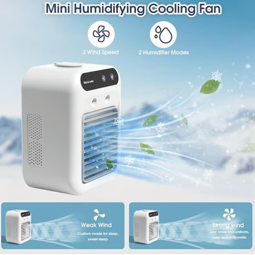 Mini Portable Air Conditioner with Cooling and Humidification Function