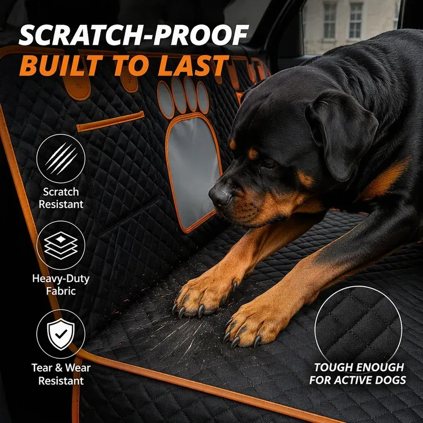 Waterproof Dog Car Seat Cover Dirtproof Rear Seat Pet Mat Cushion