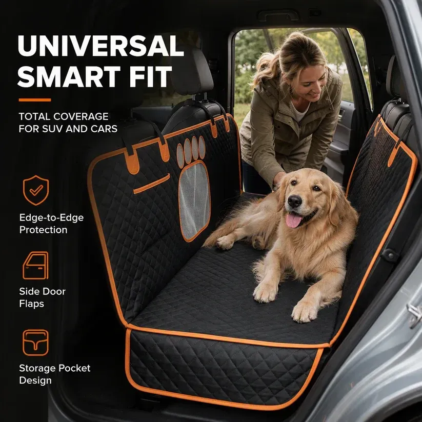 Waterproof Dog Car Seat Cover Dirtproof Rear Seat Pet Mat Cushion