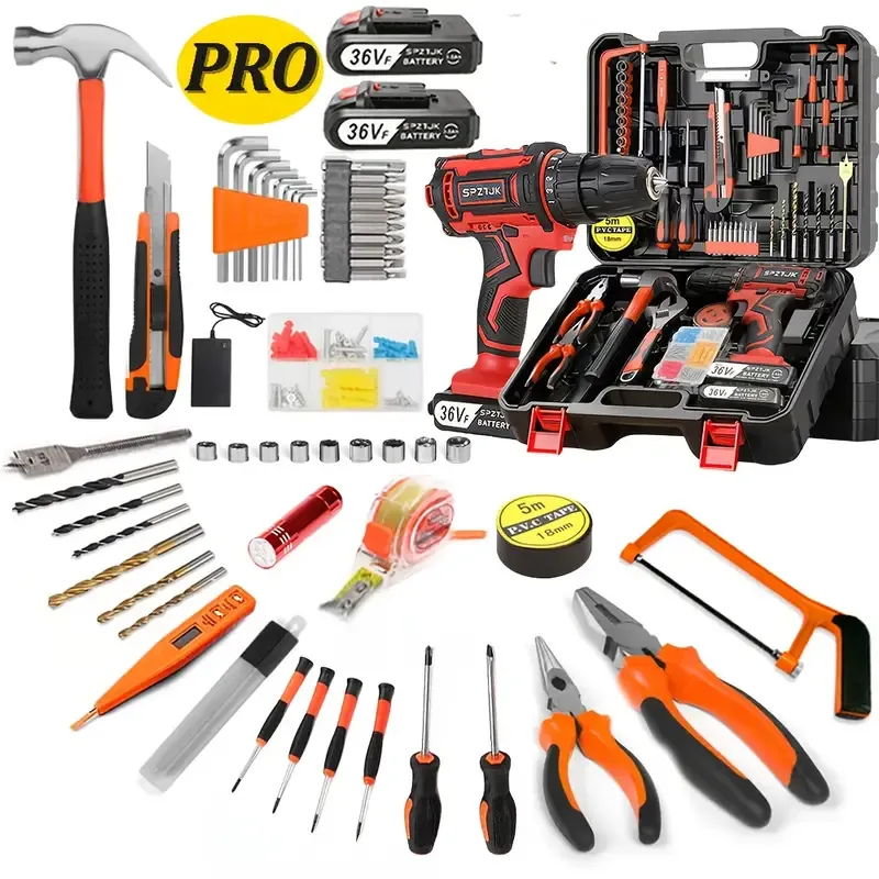 103Pcs with 2 Battery Electric Drill Set