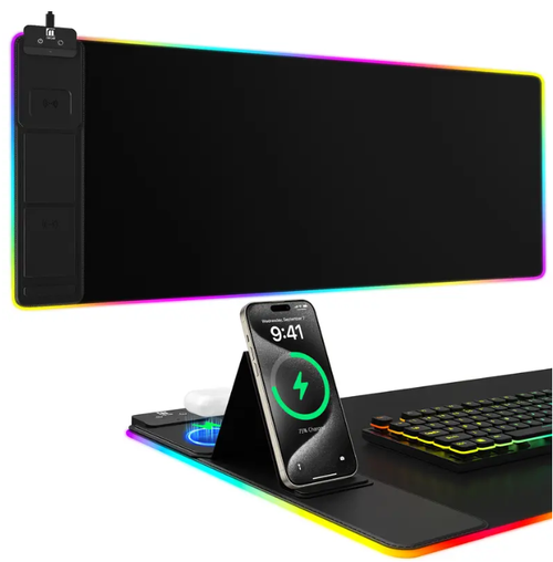 Extra-Large Magnetic Wireless Charging Gaming Mouse Pad