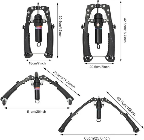 Arm Exerciser Arm Forearm Workout Shoulder Muscle Training Fitness Equipment Home Chest Expander Adjustable 22-440lbs Hydraulic Power Twister Spin Button...