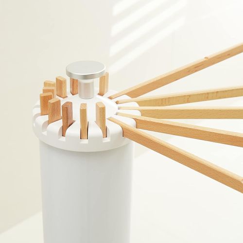 Tripod Clothes Drying Rack, Garment Rack Portable and Foldable Space Saving Laundry Drying Rack - Drying Rack Clothing Floor Folding Balcony Bedroom Household Wooden