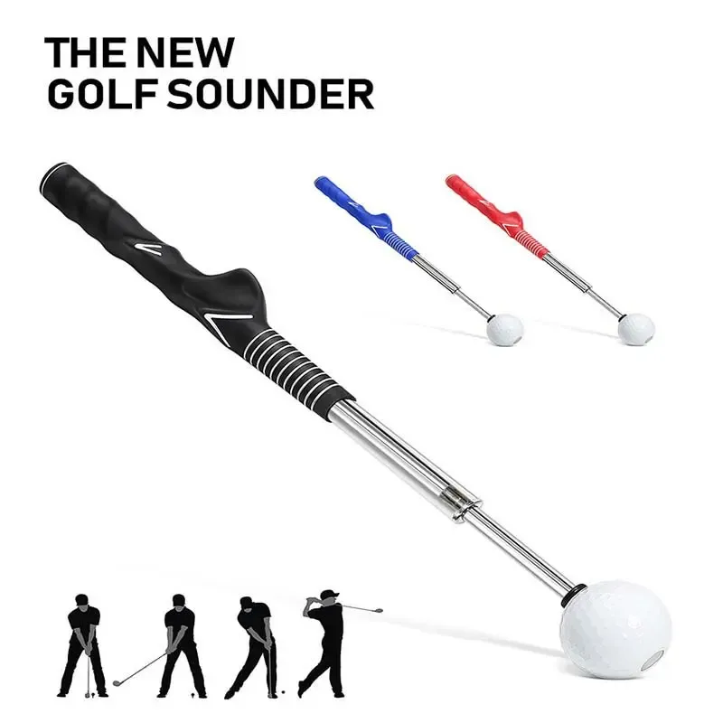 Golf Swing Practice Stick, Telescopic Golf Training Aid with Non-Slip Rubber Handle, Golf Training & Warm-Up Practice Stick,