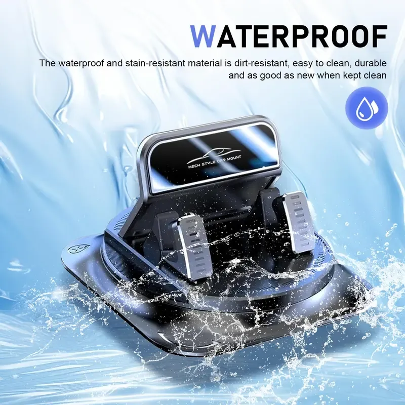 Dashboard Navigation Bracket, 360-Degree Rotation Automotive Phone Holder, Universal Self-Adhesive Non-Slip Car Phone Holder, for Most Cars,Car Mount