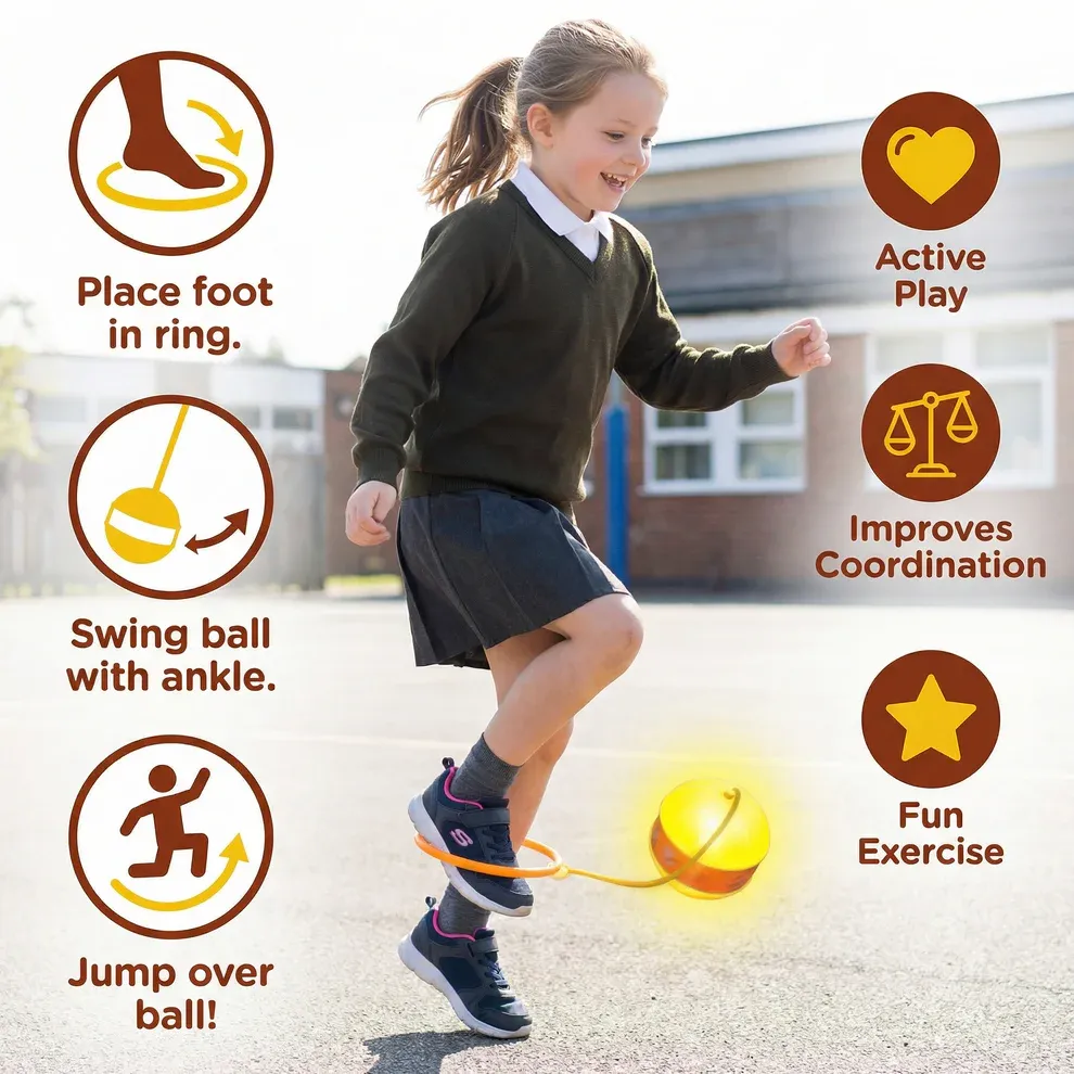 LED Ankle Skip Ball – Interactive Jumping Toy for Kids