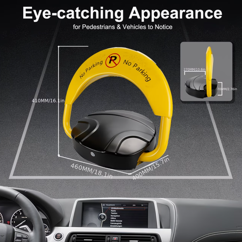 Intelligent Remote Control Parking Lock With Collision Alarm, Automatic Parking Barrier