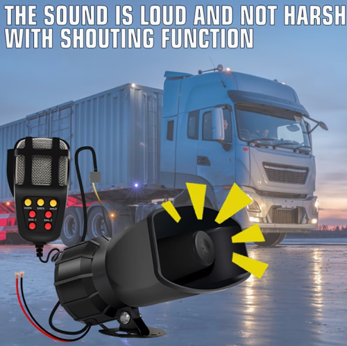 12V Boats Universal Multi-Tone Siren Speaker