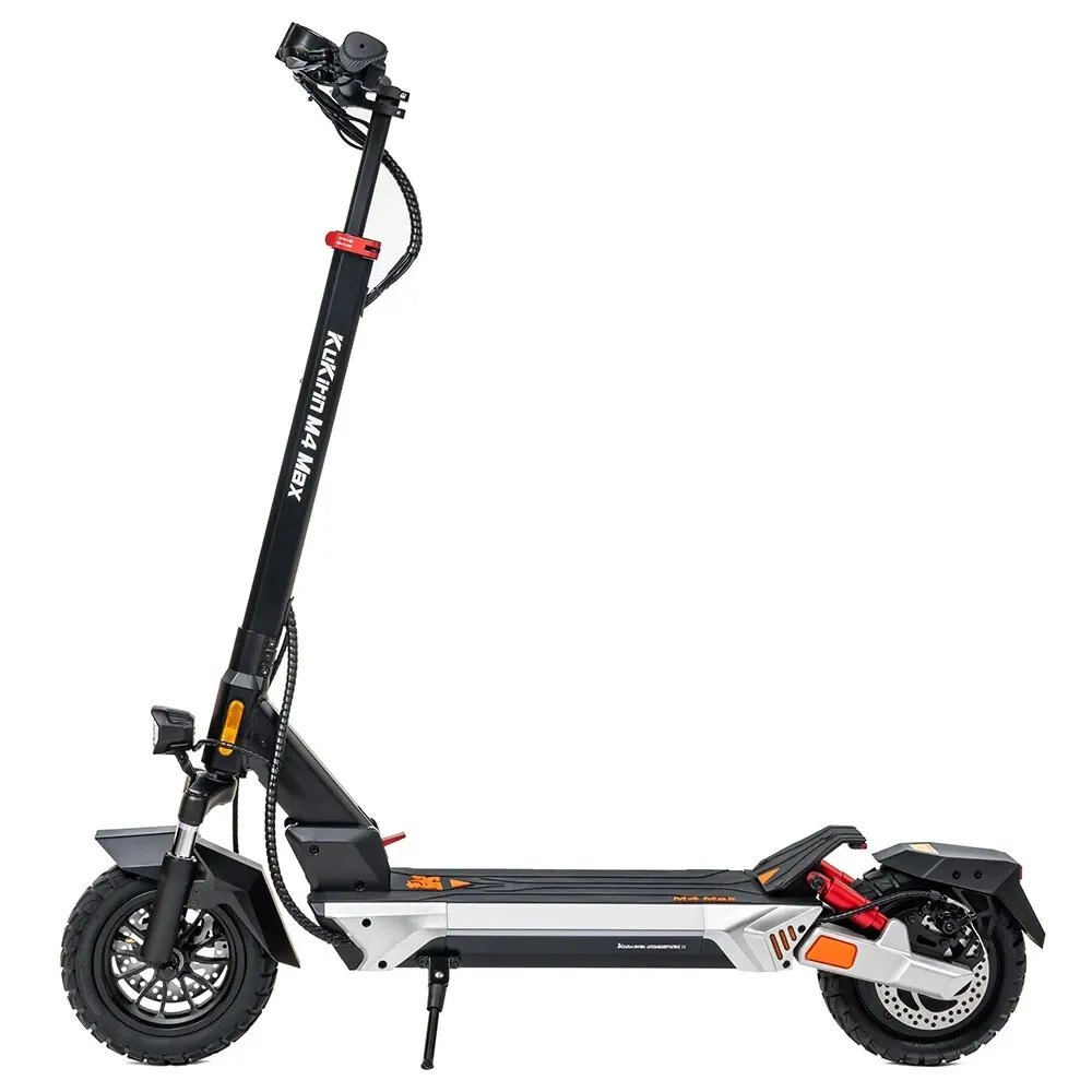 KuKirin M4 Max Electric Scooter 18.2Ah 48V 800W Motor Recommended Top Speed 25KM-H 10inch Moped Electric Scooter 64KM Mileage Electric Scooter Max Load 120Kg - Black