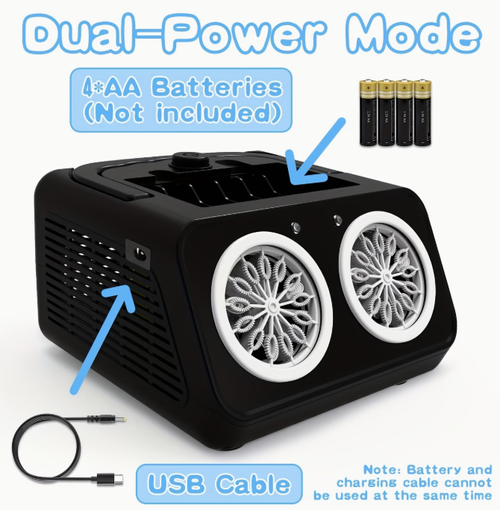 Electric Bubble Maker with Dual Fans, Producing Over 20, 000 Bubbles Per Minute, Ideal for Children, Battery Operated, Comes with Bubble Solution, Perfect for Outdoor Play