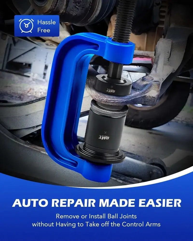 Orion Motor Tech Ball Joint Press Kit, Heavy Duty Ball Joint Removal Tool Kit with 4x4 Adapters, for Most 2WD and 4WD Cars and Light Trucks, for Automotive Repair, Repair Tool Kit