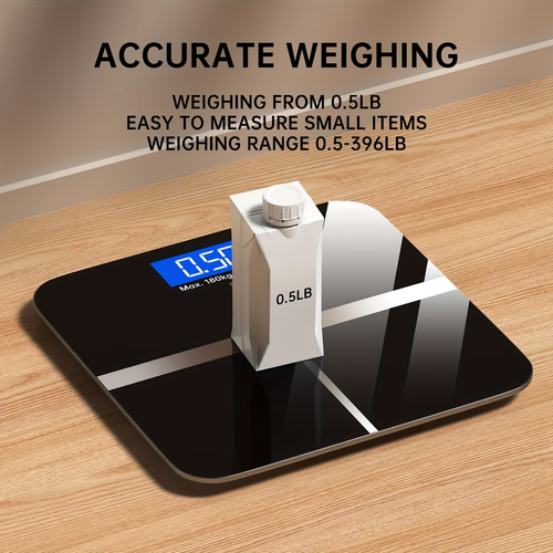 Weight Scale Electronic Scale, 179.62kg Digital Bathroom Scale, High-precision Weight Scale with LCD High-definition Display And Temperature Display (switchable Between KG And Scale), Ultra Wide Platform, High-precision Electronic Weighing.