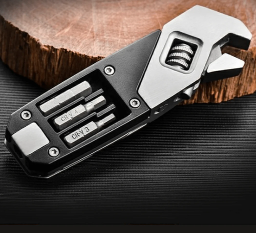 Multi-Functional Metal Folding Wrench Utility Tool