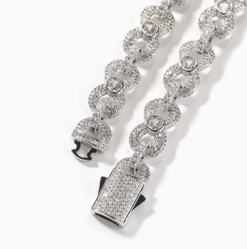 Fully Paved 16mm Infinity Necklace