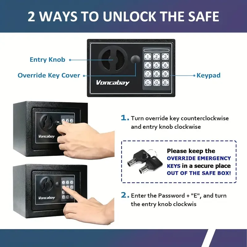 Key and code safe