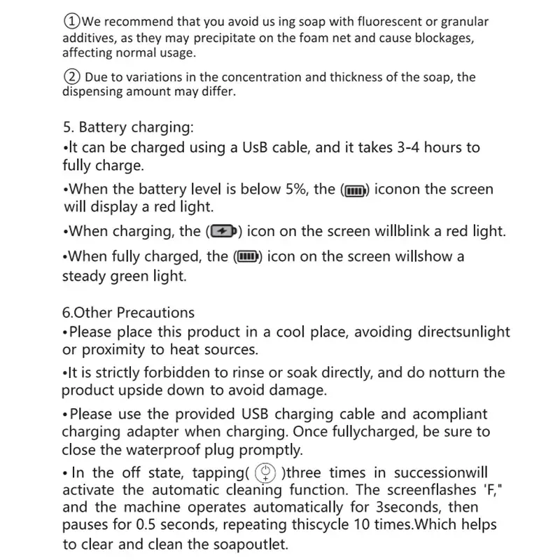 Wall Mounted Automatic Soap Dispenser, 1 Count Rechargeable Touchless Auto Foaming Soap Dispenser, Electric Smart Soap Dispenser for Bathroom Kitchen