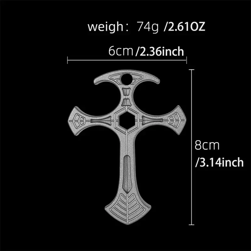 Edc Tactical Defense Crossbow Hanging Bottle Opener, Cool Portable Self-Defense Gear, Outdoor Camping Self-Defense Tool, Beautiful Metal Gift Toy