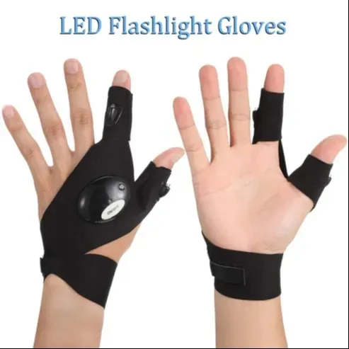 Led flashlight gloves gifts for men (hand gloves light  1 pair)