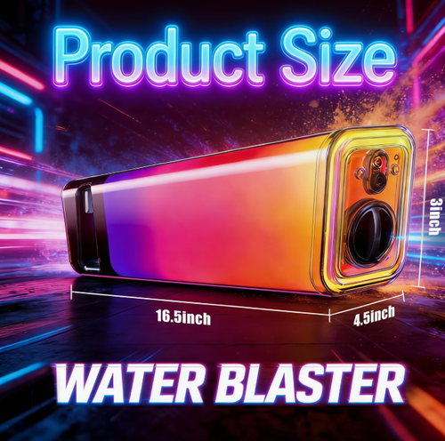 Rechargeable Glowing Electric Water Gun | 32-45Ft Long Range, Continuous Firing, 42.27oz Capacity, Colorful Light, Summer Outdoor Pool Party Toy For Kids Adults, Available In And Pink