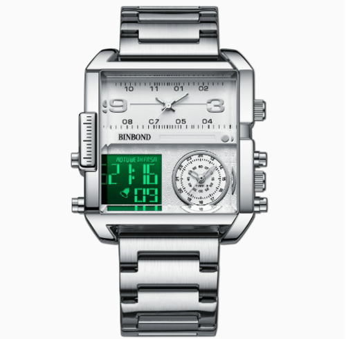 Multifunctional Quartz Watch With Oversized Dial