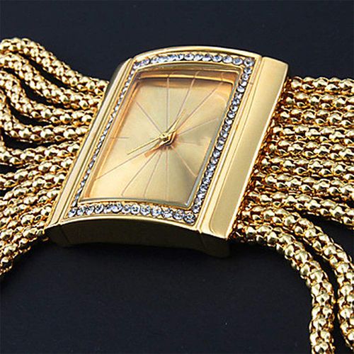 🖤Hot Sale:50% OFF🖤Ladies Rhinestone Quartz Square Watch