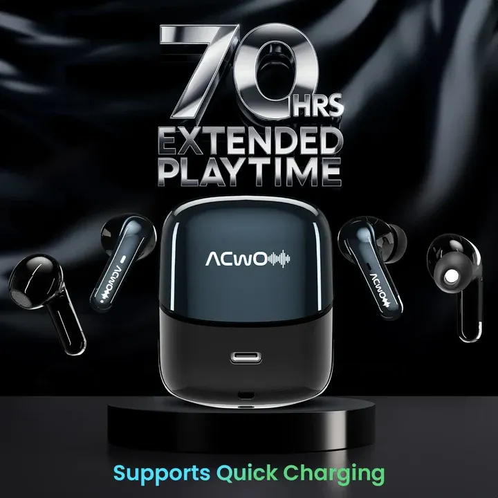 4 in 1 Earbuds | ANC Up To 32dB (In-Ear) | Quad Mic AI-ENC | 70Hrs Playtime | Dual Connectivity | 3D Spatial Audio