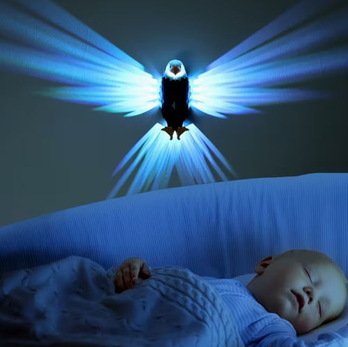 Magnetic Projection Night Light & Sensor LED Wall Lamp