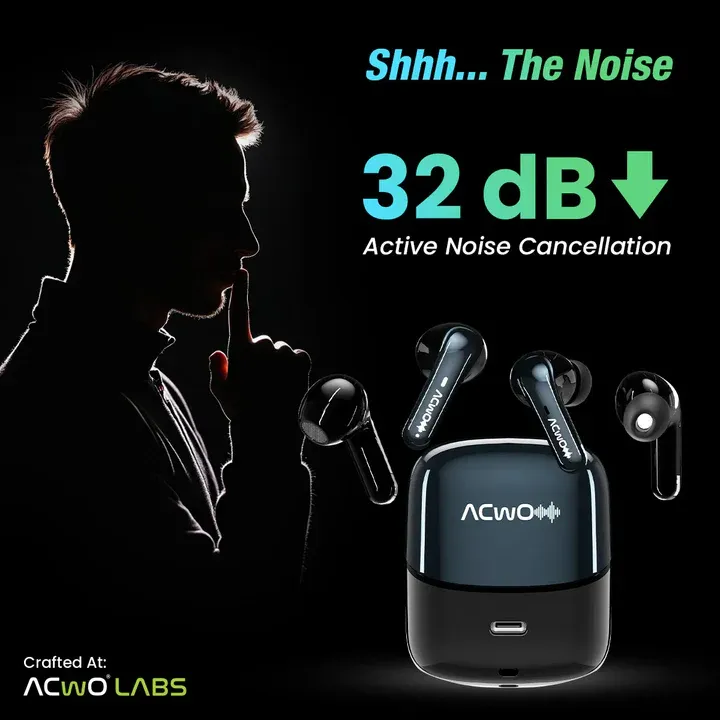 4 in 1 Earbuds | ANC Up To 32dB (In-Ear) | Quad Mic AI-ENC | 70Hrs Playtime | Dual Connectivity | 3D Spatial Audio