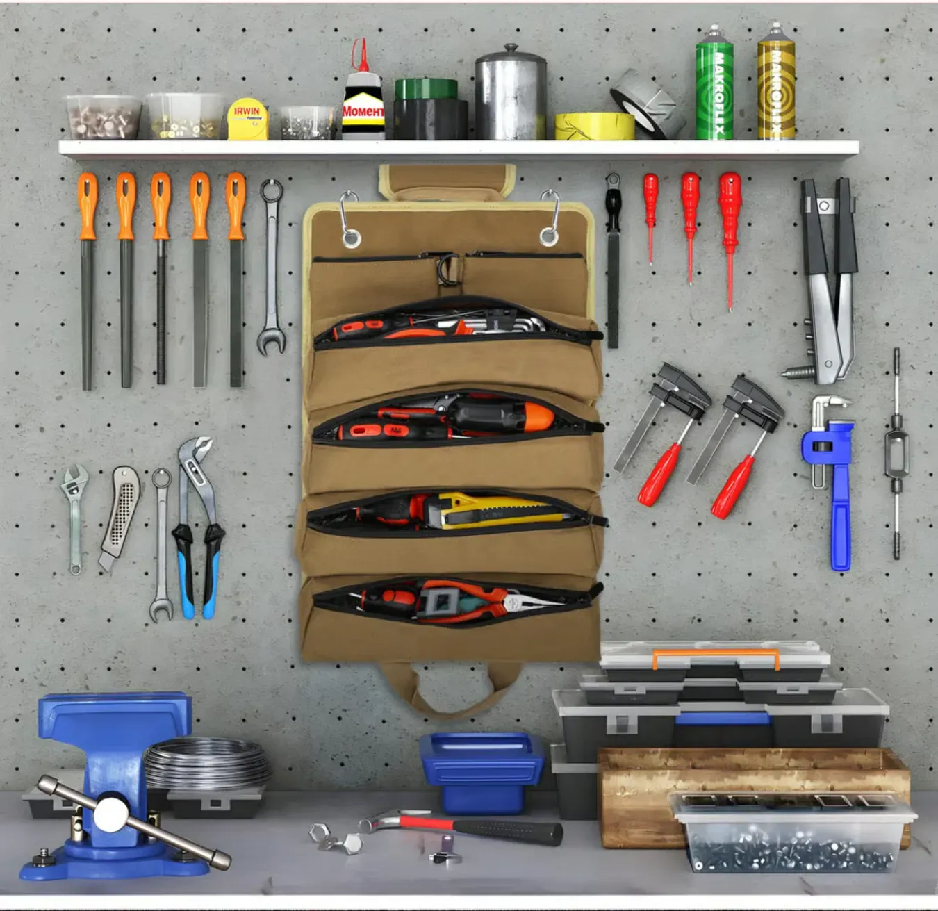 🔥Premium Roll Up Tool Bag