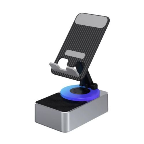 3-in-1 Foldable Phone Stand with Bluetooth Speaker & Power Bank - 360° Rotation
