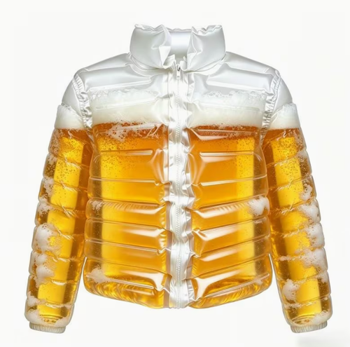 Men's Transparent Beer-Filled Pool Jacket
