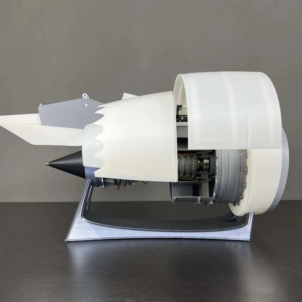 NikolaToy Trent 900 Turbofan Engine Model 65CM Large Size Physics Experiment Science Discovery Production Invention Desktop Decorations Collection Toys - KIT Version