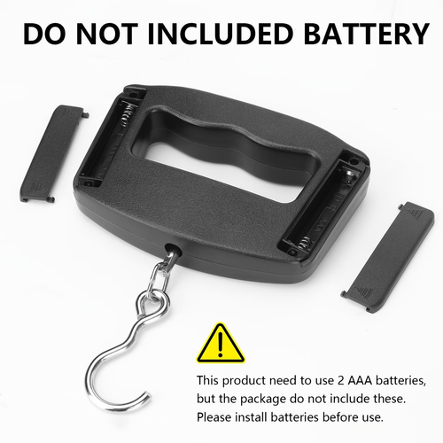 Digital Handheld Luggage Hanging Scale, for Automotive Detailing Tools, Portable Electronic Scale, Fast Scale with Backlit LCD Display, Travel Essentials, (Batteries Not Included)
